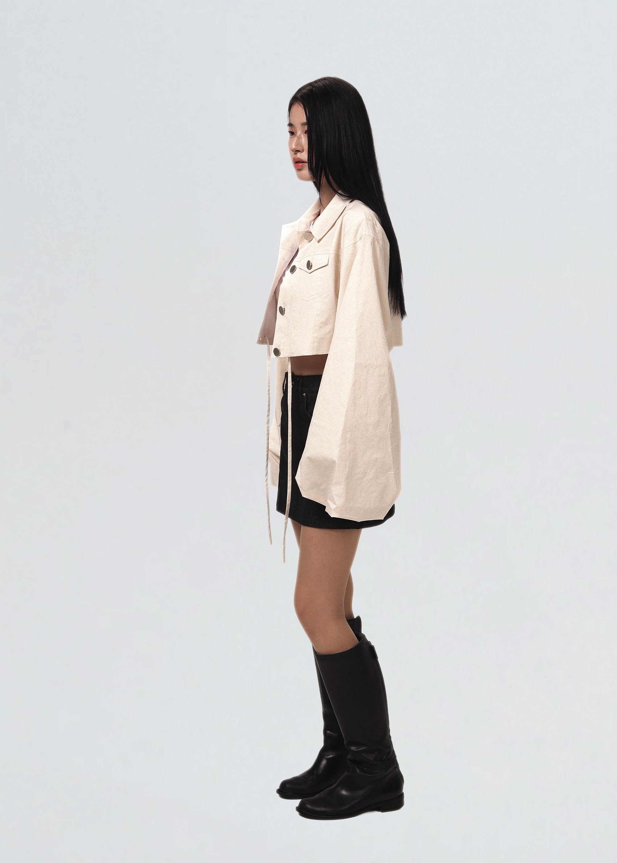 Windbreaker Crop Jacket