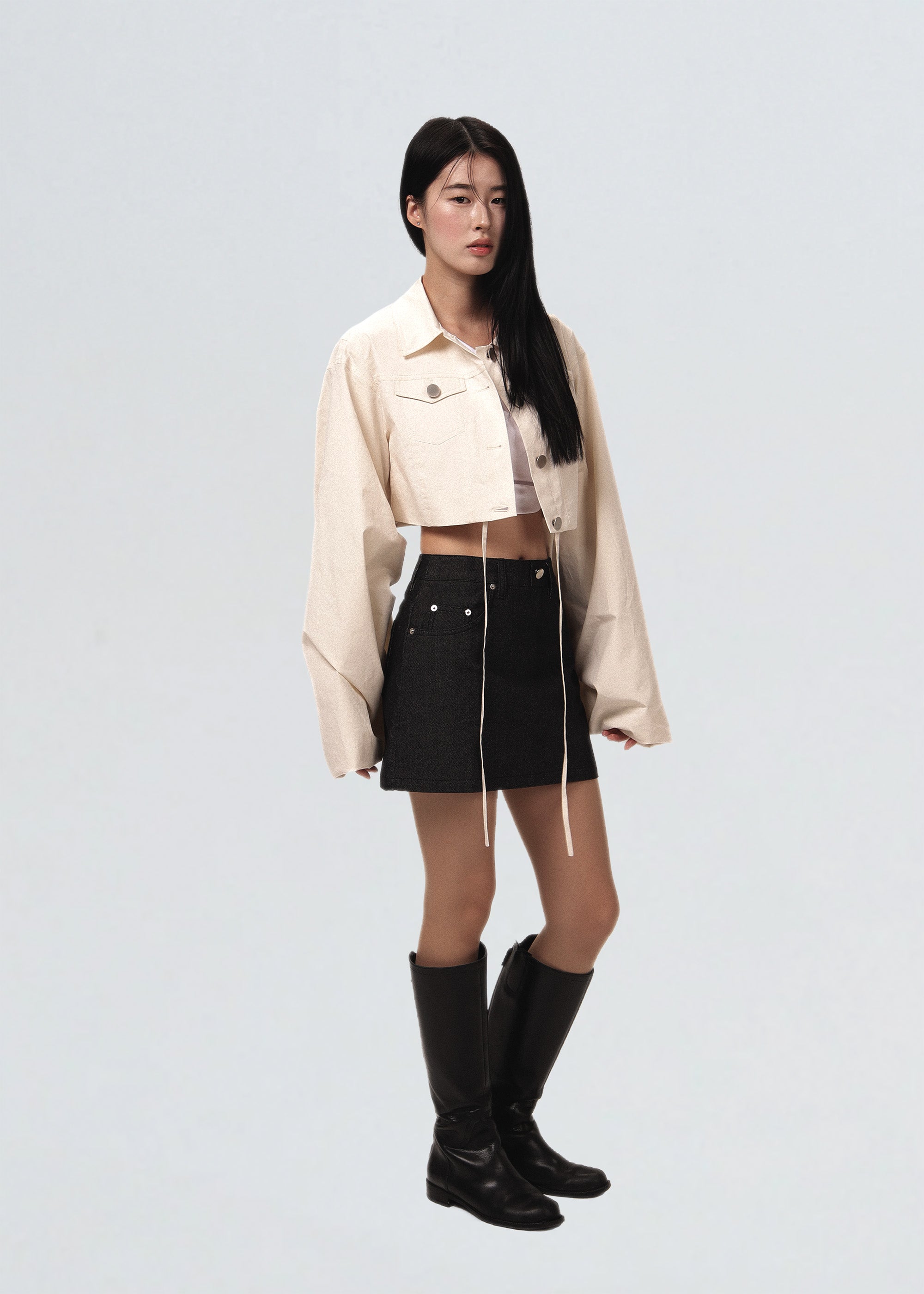 Windbreaker Crop Jacket