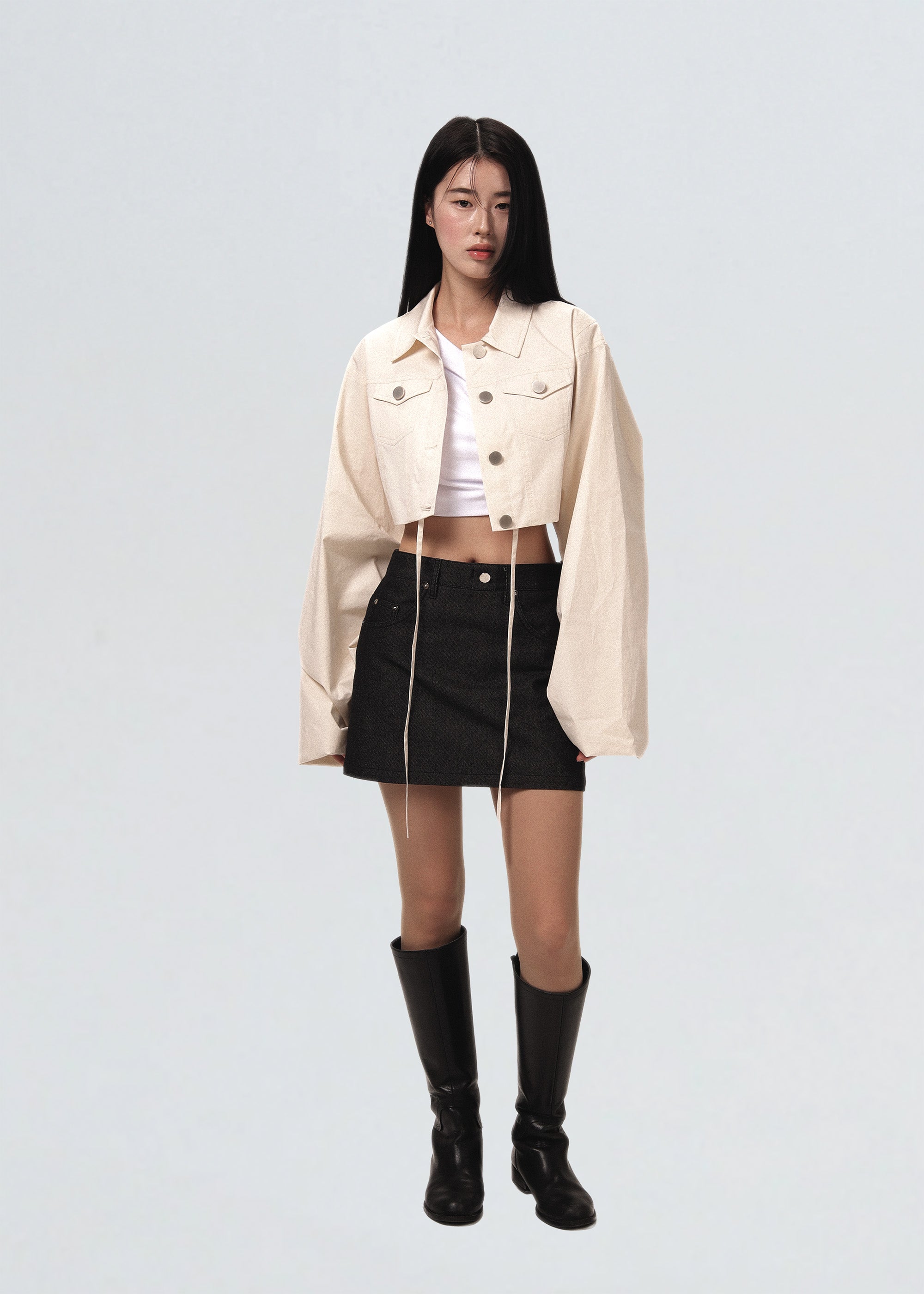 Windbreaker Crop Jacket