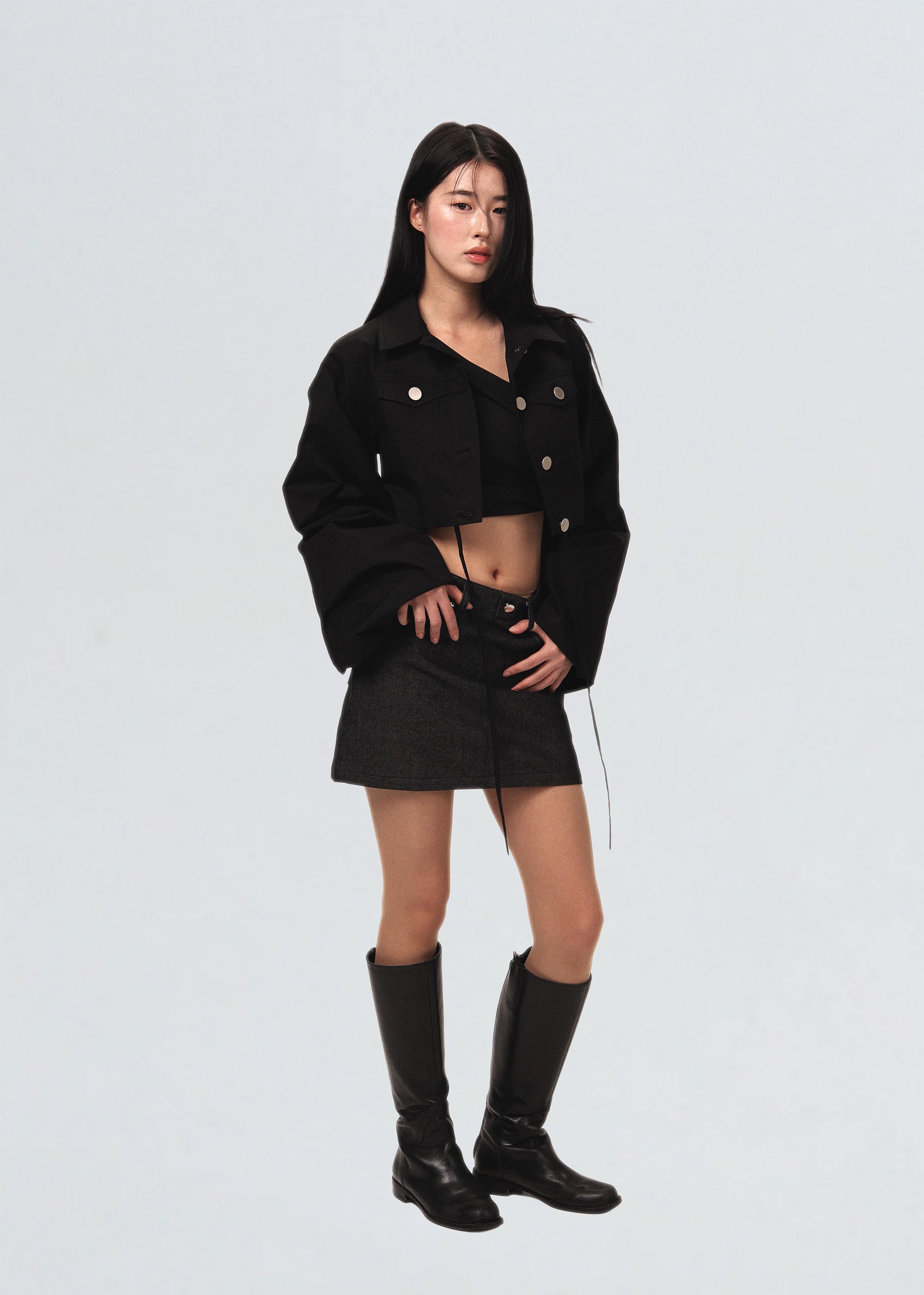 Windbreaker Crop Jacket